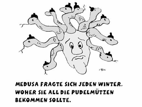 Cartoon: Medusa im Winter