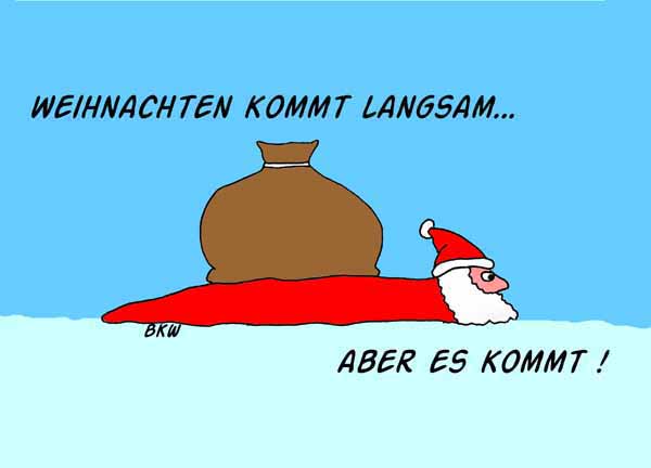 Cartoon Weihnachtsschnecke